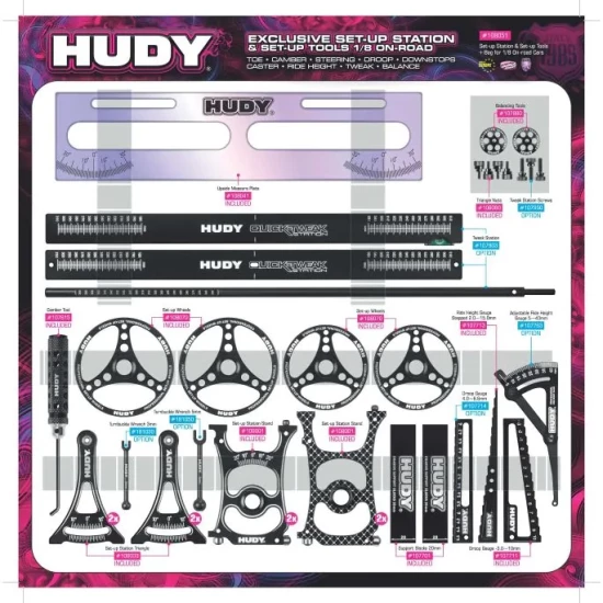 HUDY SET-UP TOOLSET 1/8 ON-ROAD CARS