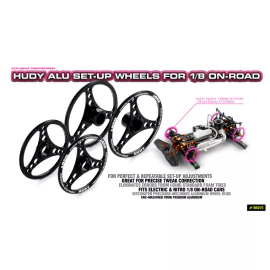 ALU SET-UP WHEEL FOR 1/8 ON-ROAD (4)