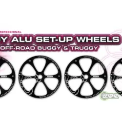 Alu Set-Up Wheel For 1/8 Off-Road (4), H108870