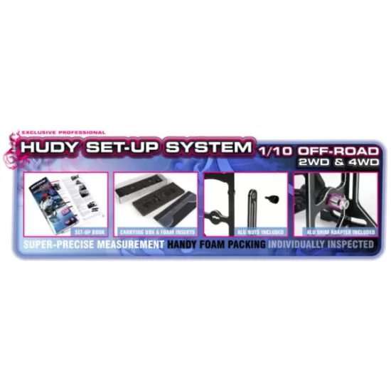 Universal Exclusive Set-Up System For 1/10 Off-Road Cars 4Wd(niet meer leverbaar vervangende nummer H108901)