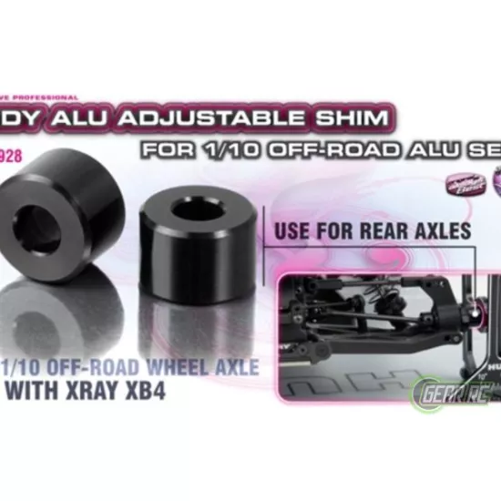 ALU ADJ. SHIM FOR 1/10 OFF-ROAD ALU SET-UP - XRAY XB4 (2), H108928
