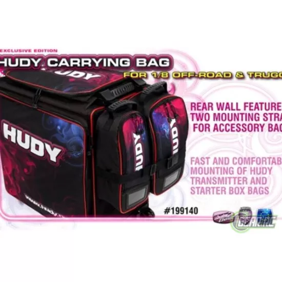 Hudy 1/8 Off-Road & Truggy Carrying Bag + Tool Bag - Exclusi, H199140