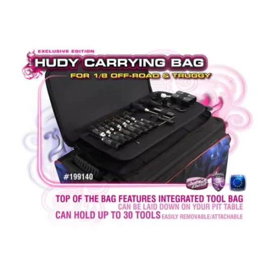 Hudy 1/8 Off-Road & Truggy Carrying Bag + Tool Bag - Exclusi, H199140