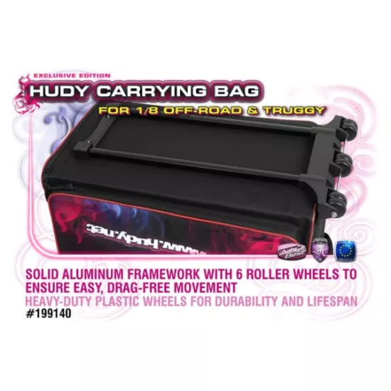 Hudy 1/8 Off-Road & Truggy Carrying Bag + Tool Bag - Exclusi, H199140