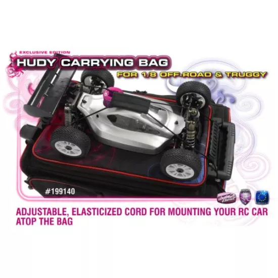 Hudy 1/8 Off-Road & Truggy Carrying Bag + Tool Bag - Exclusi, H199140