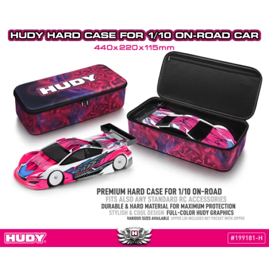 Hudy Hard Case - 440X220X115Mm - 1/10 On-Road Car