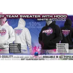 Hudy Sweater Hooded - White (L)