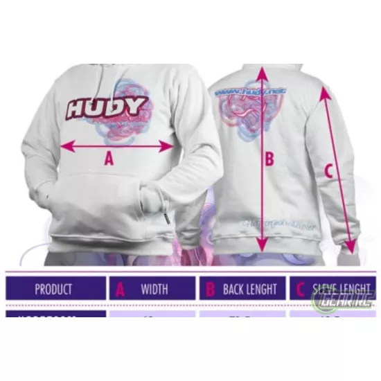 Hudy Sweater Hooded - White (Xxl)
