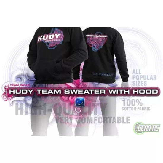 Hudy Sweater Hooded - Black (L), H285501L