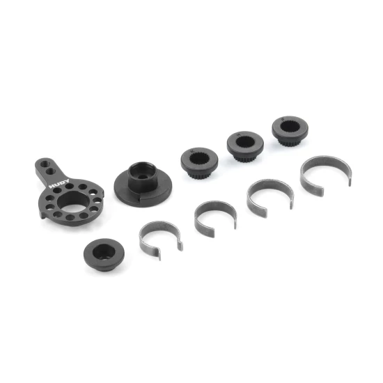 HUDY ALU FIXED SERVO SAVER 1/10 TC & FWD - SET