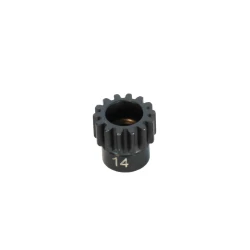 HUDY PINION GEAR - HARD STEEL - 14T / 32 (MODUL 0.8)