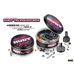HUDY Tin Round Box 80x30mm
