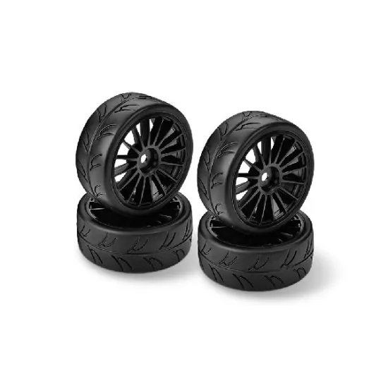 HUDY 1/10 Slick Tires Right & Left (2+2)