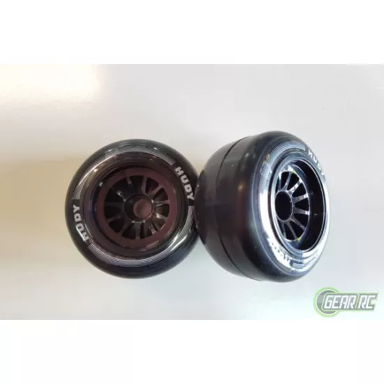 HUDY 1/10 FORMULA RUBBER TIRE - FRONT (2)