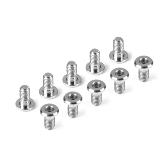 HUDY TITANIUM SUPER-LOW HEAD SCREW CENTERING DIA M3x6 (10)