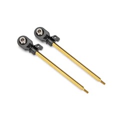 Shock shafts, GT-Maxx, 110mm (assembled with rod ends & hollow balls) (TiN-coated) (2)