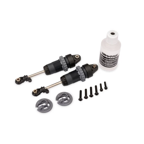 Shocks, GTR long (steel gray) (assembled, without springs) (2)