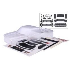 Body, 2017 Ford Raptor, heavy duty (clear, requires painting)/decals (includes latches and latch mounts for clipless mounting)