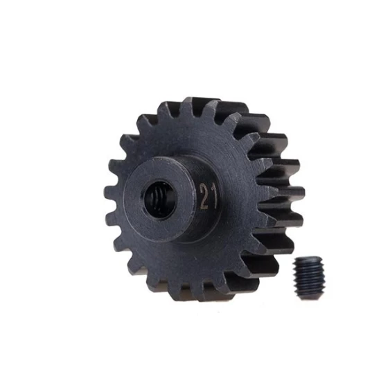 Gear, 21-T pinion (32-p), heavy duty (machined, hardened ste, #TRX3951X