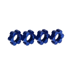 24 mm blauwe aluminium gegroefde wielhex-naven (4)