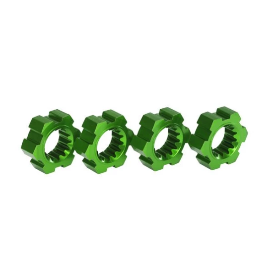 24 mm groene aluminium gegroefde wielhex-naven (4)