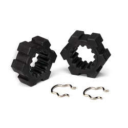 Wheel hubs, hex (2)/ hex clips (2)