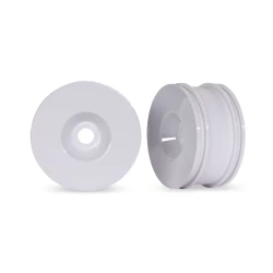 3.0" White Dished Wheels (2)