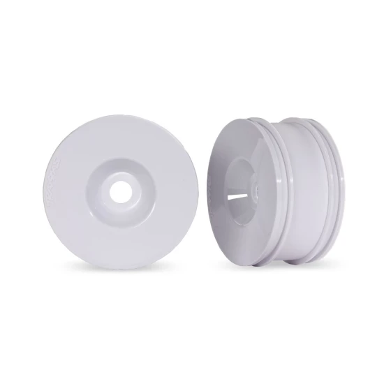 3.0" White Dished Wheels (2)