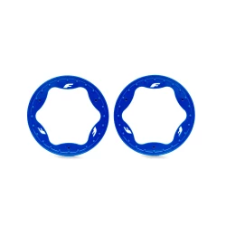 Beadlock rings, front, blue (3.5