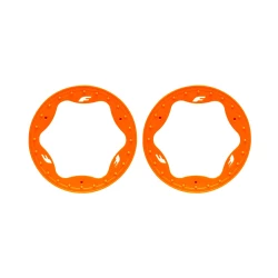 Beadlock rings, front, orange (3.5