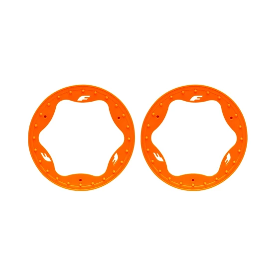 Beadlock rings, front, orange (3.5