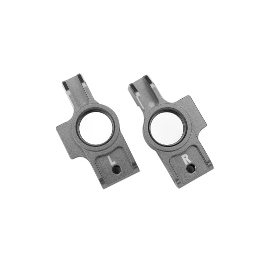 4-Tec grijze aluminium stub axle carriers (L&R)