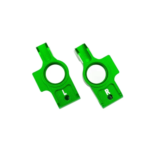 4-Tec groene aluminium stub axle carriers (L&R)