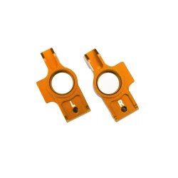 4-Tec oranje aluminium stub axle carriers (L&R)