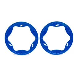 Beadlock rings, rear, blue (4.3