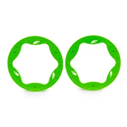 Beadlock rings, rear, green (4.3