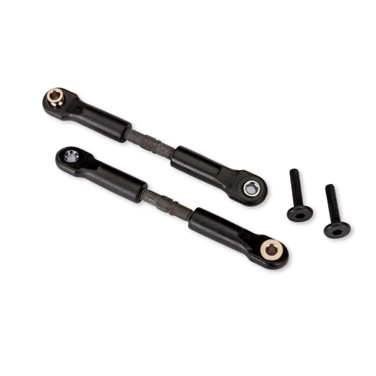 Turnbuckles, camber link, 39mm (steel) (69mm center to center) (assembled with rod ends and hollow balls) (1 left, 1 right)