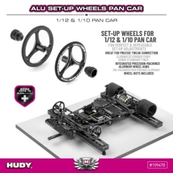 ALU SET-UP WHEEL FOR 1/12 & 1/10 PAN CAR (2)
