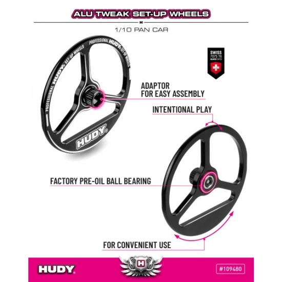 ALU TWEAK SET-UP WHEEL FOR 1/10 PAN CAR (2)