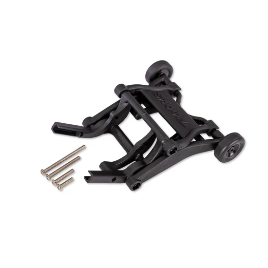 Wheelie bar, assembled (black, adjustable) (fits Slash, Stampede, Rustler, Bandit series)