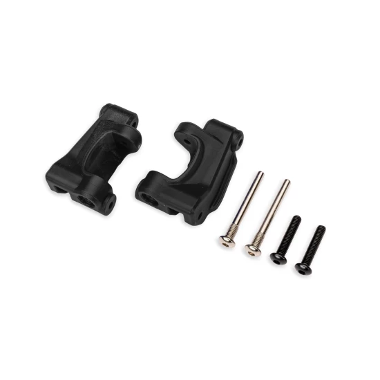 Caster blocks (c-hubs), extreme heavy duty, black (left & right)/ 3x26mm hinge pins (2)/ 3x15mm BCS (2) (for use with #9180 and 9181 upgrade kit)