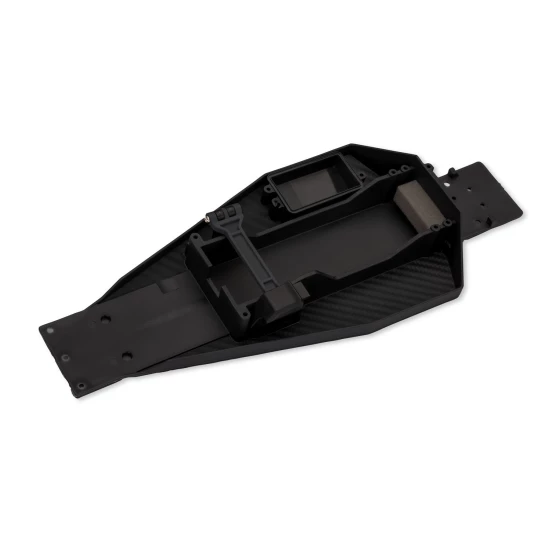 Lower chassis (black) (166mm long battery compartment) (fits both flat and hump style battery packs)