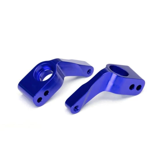 Blauwe aluminium axle carriers (L&R)