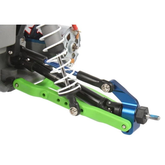 Blauwe aluminium axle carriers (L&R)