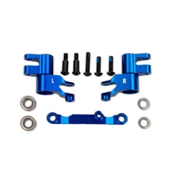 Blauwe aluminium stuurhevelassemblage met stuurstang