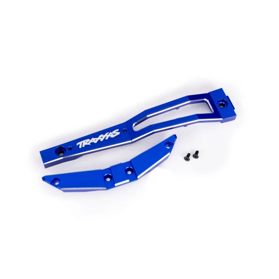 Blauwe aluminium voorste chassissteun