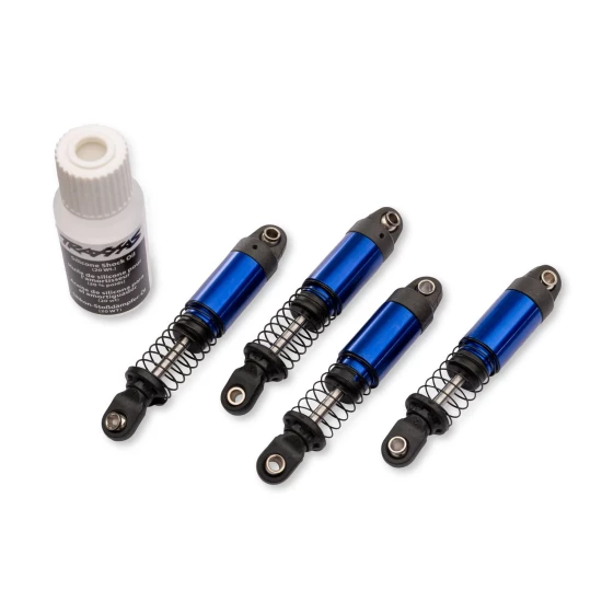 Blauwe aluminium GTM Pro-schokdempers met veren (4)
