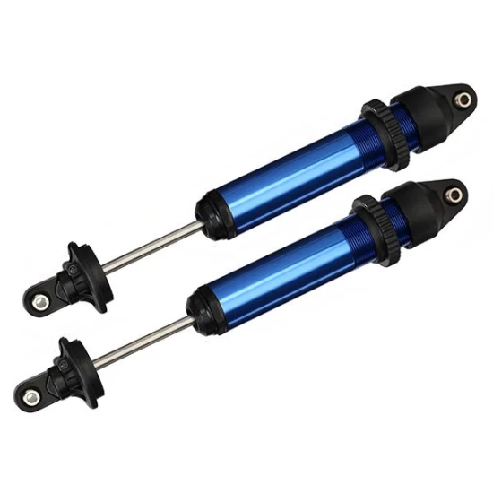 Blauwe aluminium lange GTX-schokdempers (2)
