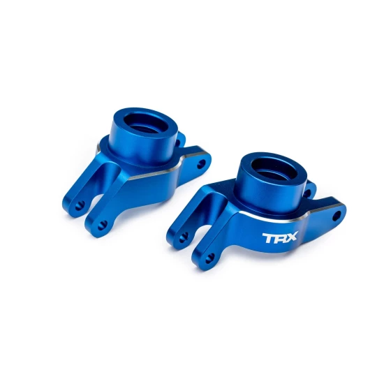 Blue Aluminum Stub Axle Carriers (L&R)