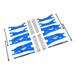 Suspension Kit, X-Maxx WideMAXX, Blue, (Includes Front & Rear Suspension Arms, Front Toe Links, Shock Springs, Driveshafts)